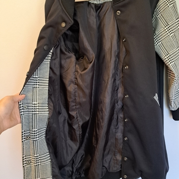 WOMEN'S Houndstooth Cici Party Extra Long Jacket  Size Small - Picture 8 of 8